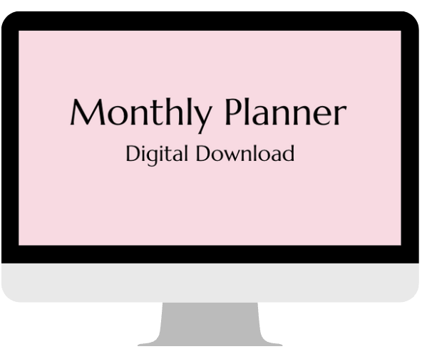 Monthly Planner- Digital Download