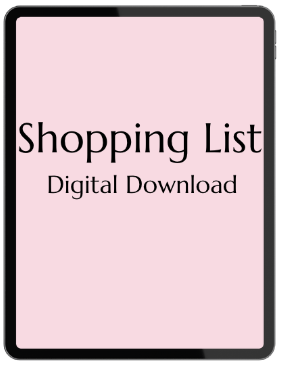 Shopping List- Digital Download