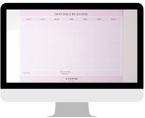 Monthly Planner- Digital Download