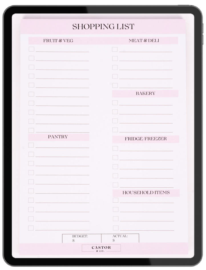 Shopping List- Digital Download