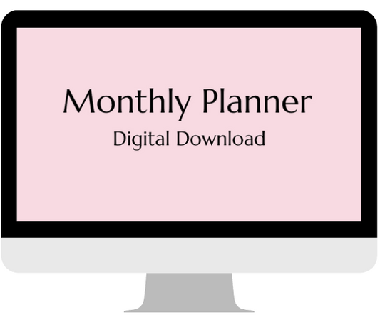Monthly Planner- Digital Download