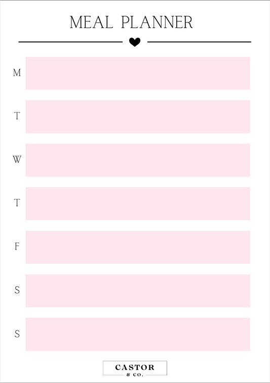 Meal Planner- Digital Download